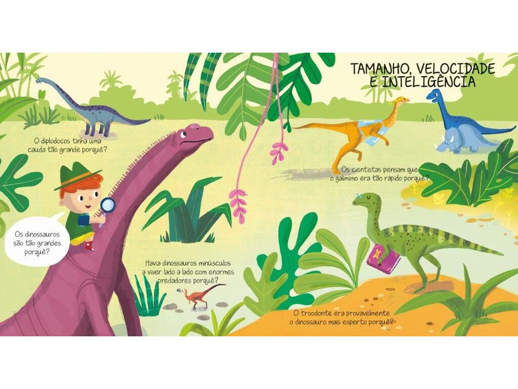 LIVRO PORQU&Ecirc;? DINOSSAUROS image number 1