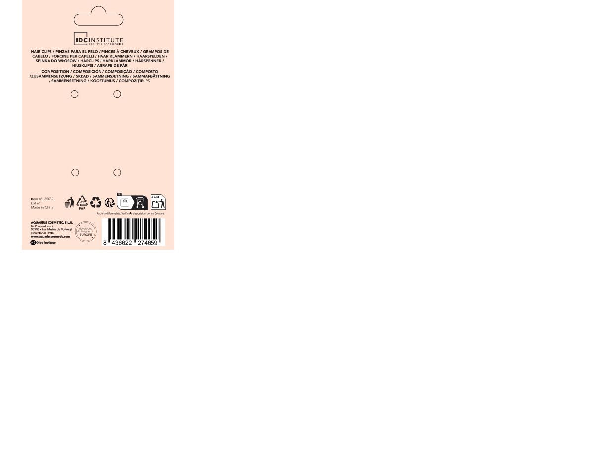 MOLAS DE CABELO IDC INSTITUTE PRETO E TIGRADO 2 UN image number 2