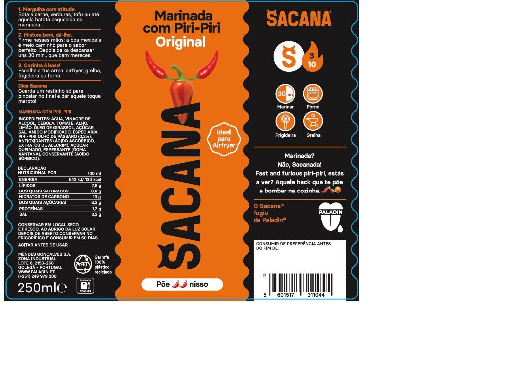 MARINADA SACANA PICANTE 250ML image number 1