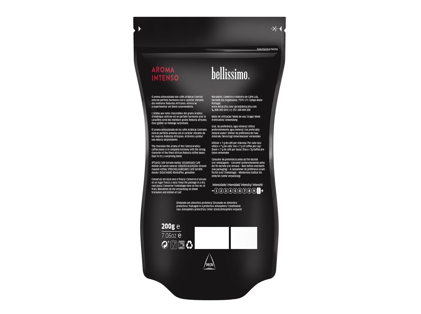CAF&Eacute; MO&Iacute;DO BELISSIMO AROMA INTENSO 200G image number 1