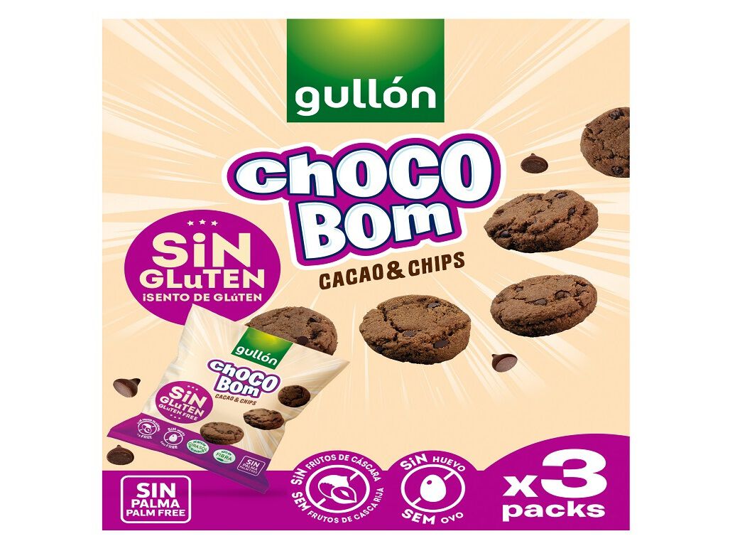 BOLACHA COOKIES GULLON MINI CACAU SEM GL&Uacute;TEN 120G image number 0
