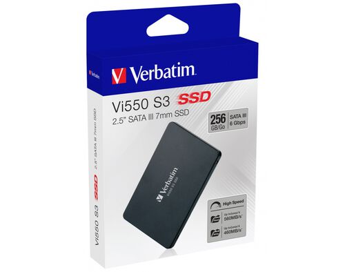 DISCO INTERNO VERBATIM SSD SATA III 256GB VI 550 S3 image number 0