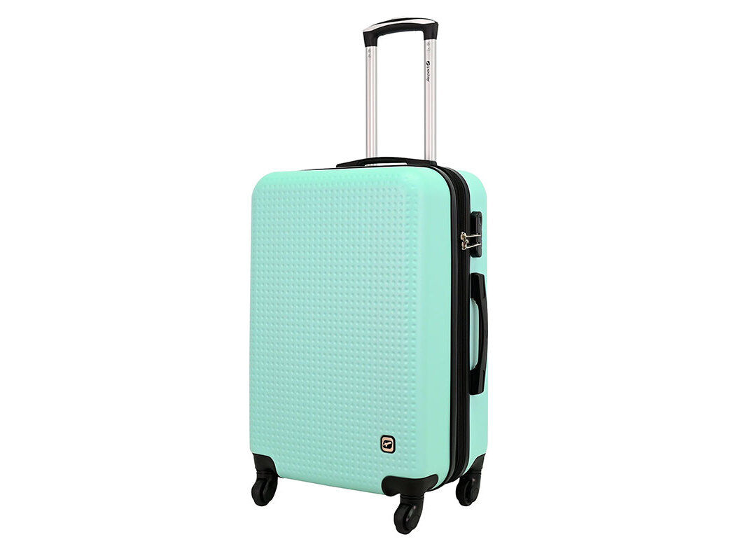 MALA DE VIAGEM M&Eacute;DIA R&Iacute;GIDA AIRPORT MENTA 4 RODAS 65X42X26CM