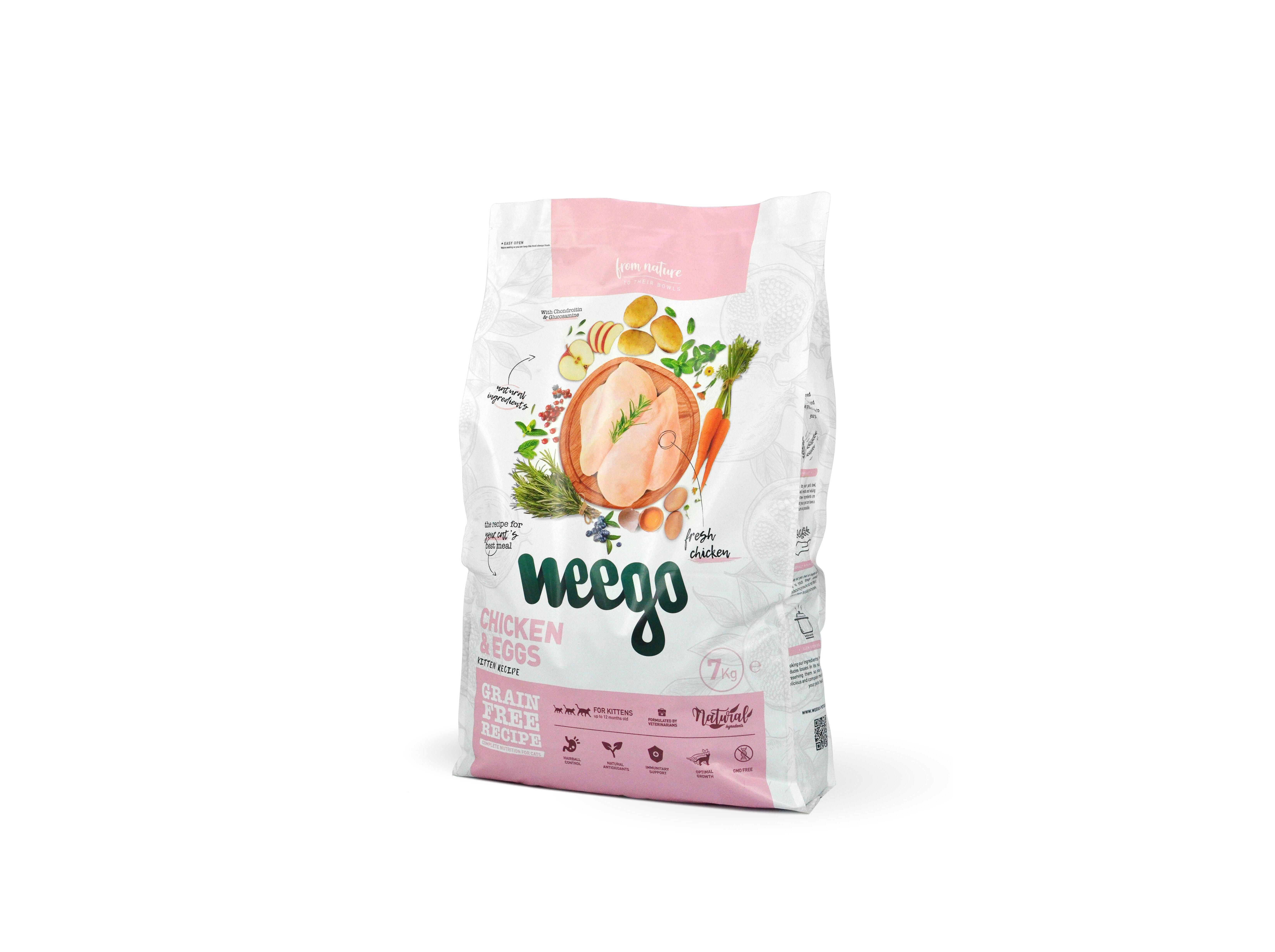 RA&Ccedil;&Atilde;O PARA GATO J&Uacute;NIOR WEEGO FRANGO 7KG image number 0