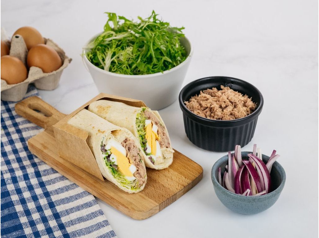 WRAP DE ATUM E OVO SABORES AUCHAN UN image number 1