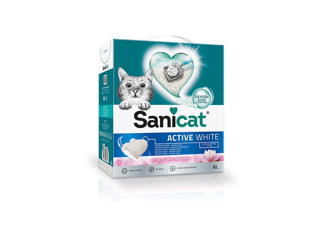 AREIA PARA GATO SANICAT WHITE LOTUS FLOWER 6LT