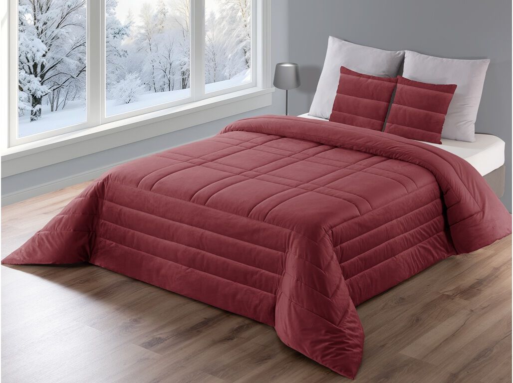 EDRED&Atilde;O MICROFIBRA HOMESPECIAL BORDEAUX 240X260 TALIN image number 0