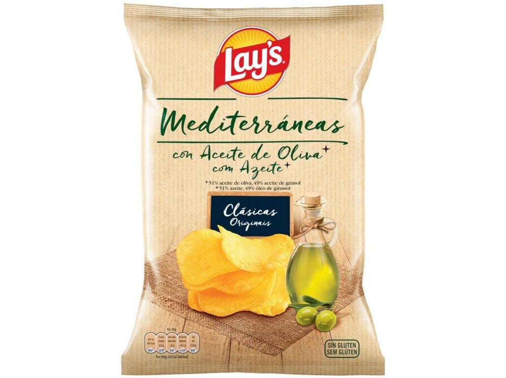 BATATAS FRITAS LAY'S MEDITERR&Acirc;NEAS 140G