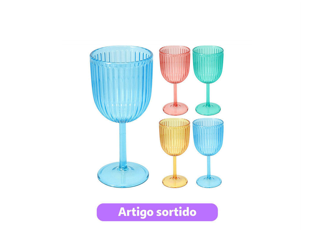 COPO VINHO 250ML CORES SORTIDAS image number 0
