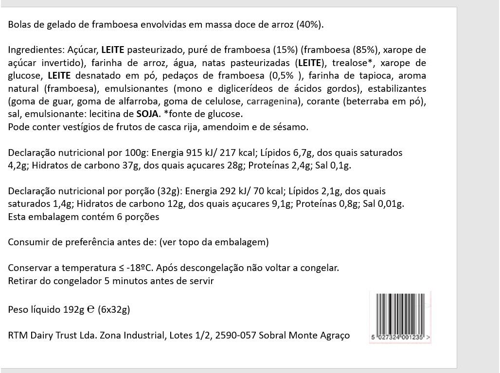 GELADO MOCHI LITTLE MOONS FRAMBOESA 192G (6UN) image number 1