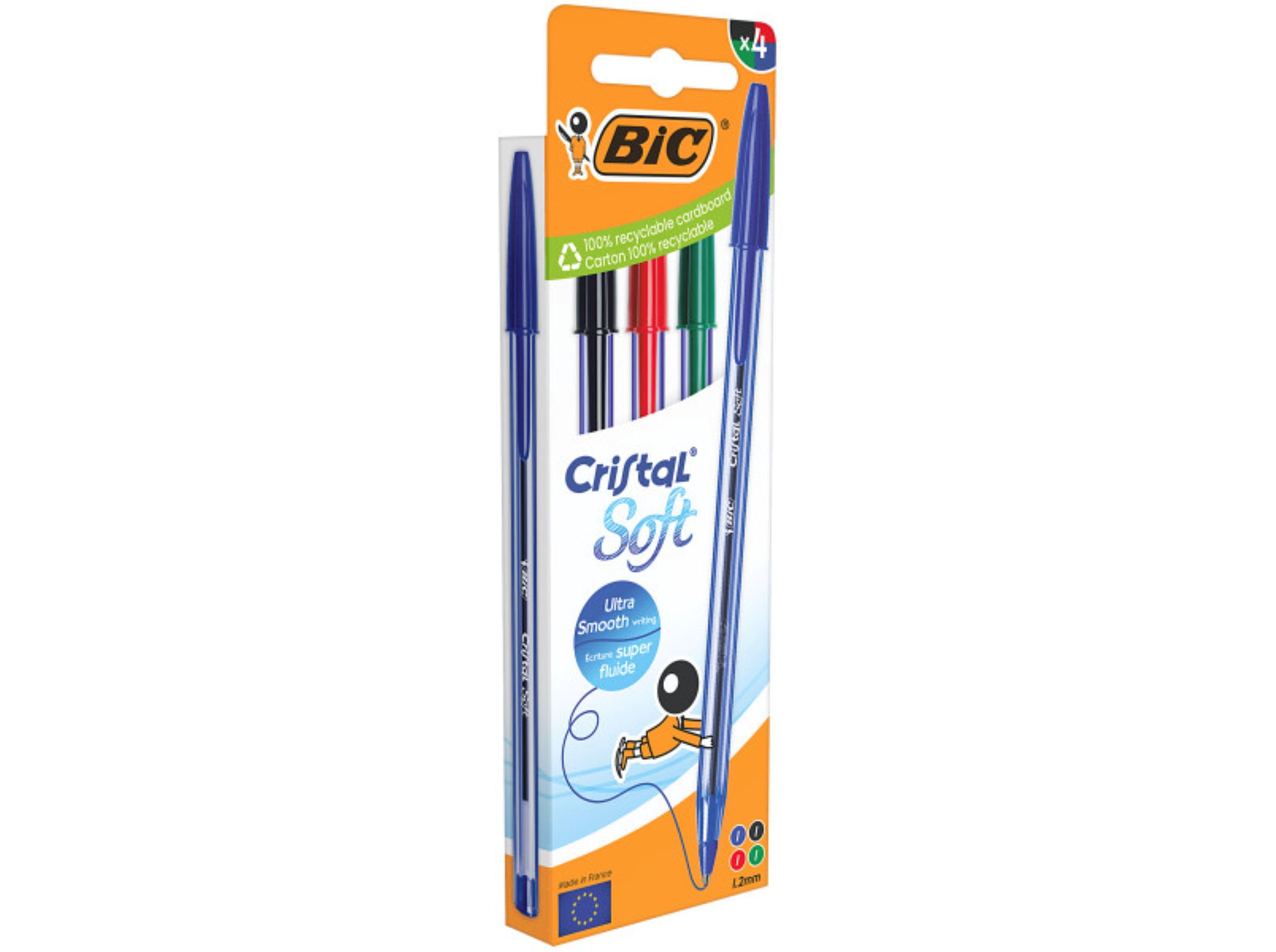 ESFEROGR&Aacute;FICA SOFT BIC SORTIDO 4 UNIDADES image number 1