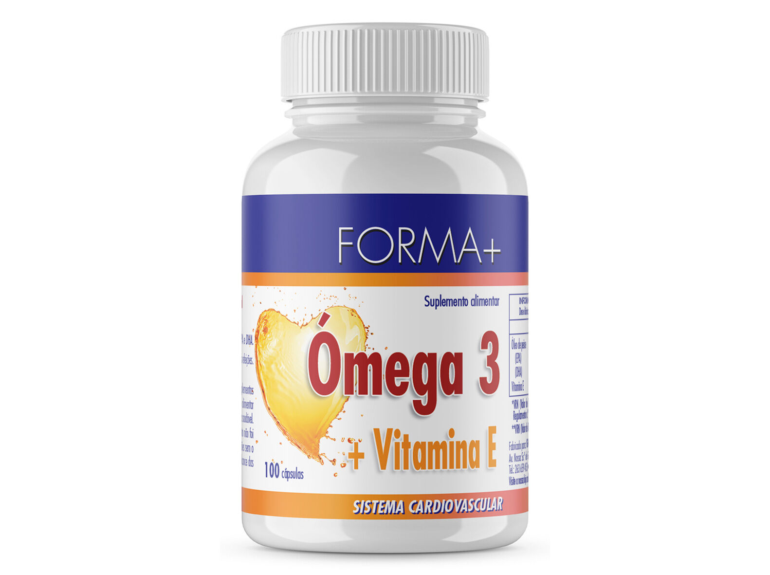 SUPLEMENTO FORMA+ &Oacute;MEGA3 + VITAMINAE 100 C&Aacute;PSULAS