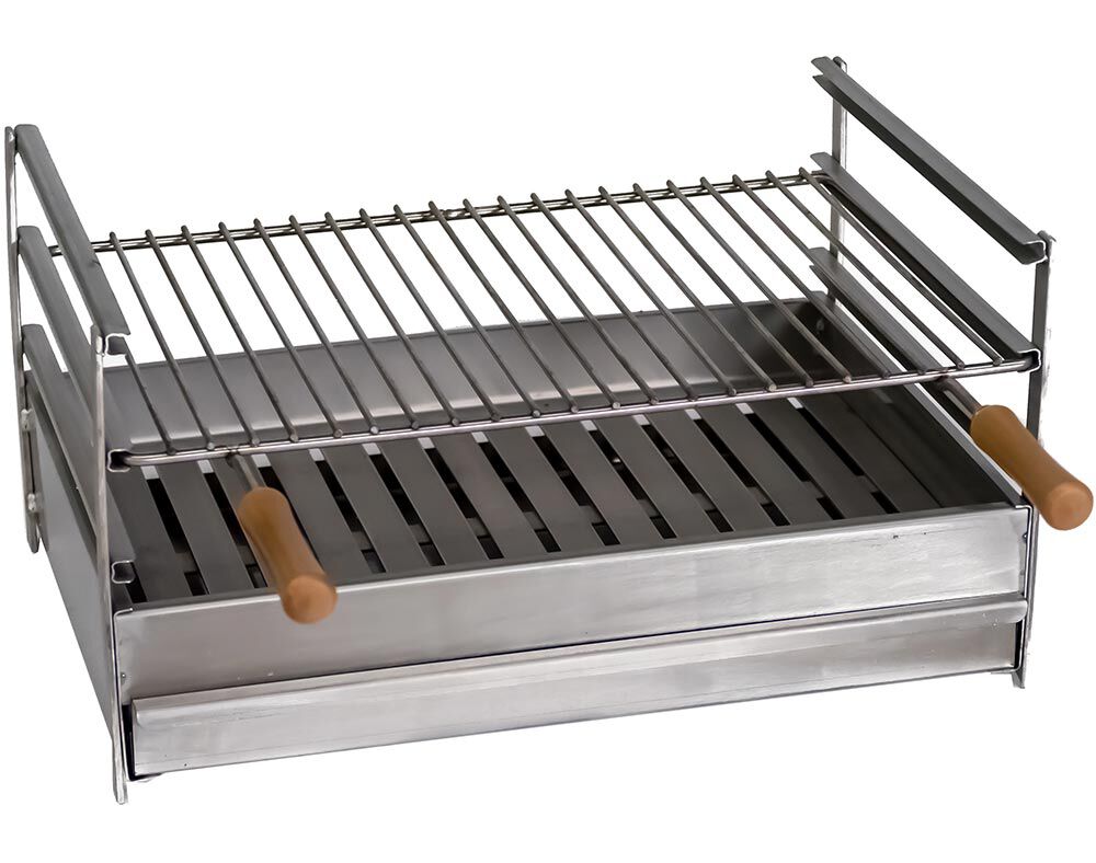 GRELHADOR PARA CHURRASQUEIRA INOX N&ordm;2 60X40CM