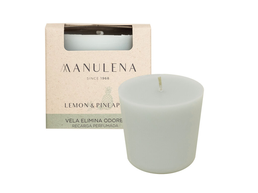 RECARGA VELA ELIMINA ODORES MANULENA LEMON & PINEAPLE