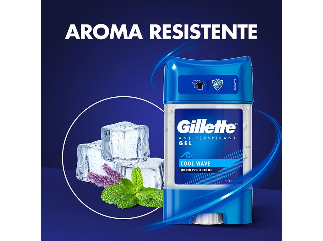 DEO GILLETTE STICK CLEAR GEL COOL WAVE 70ML image number 2