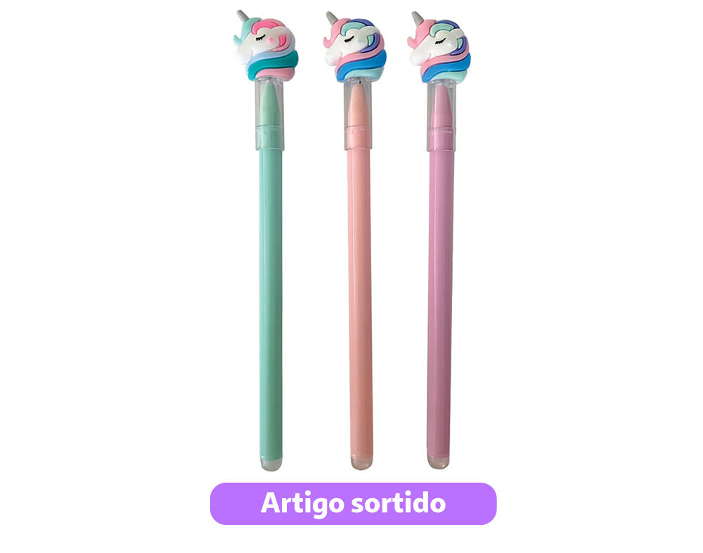 ESFEROGR&Aacute;FICA CUTE UNIC&Oacute;RNIO CORES SORTIDAS