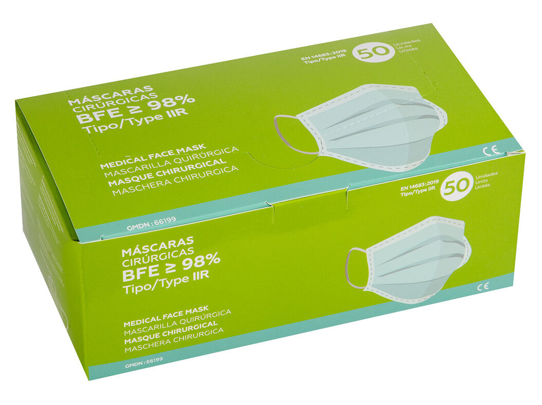 MASCARA CIRURGICA SM TIPO II 50UN