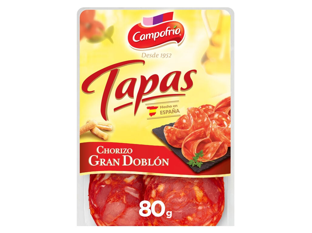 CHOURI&Ccedil;&Atilde;O CAMPOFRIO GRAN DOBLON FATIAS TAPAS 80G image number 1
