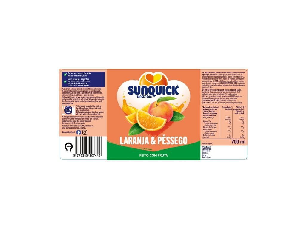 CONCENTRADO SUNQUICK LARANJA/P&Ecirc;SSEGO 0.70L (SDR) image number 1