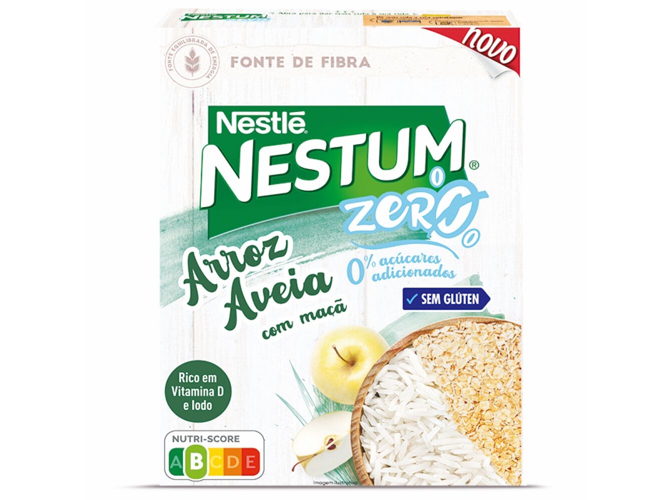 FLOCOS NESTUM ZERO ARROZ E AVEIA COM MA&Ccedil;&Atilde; 250G image number 0