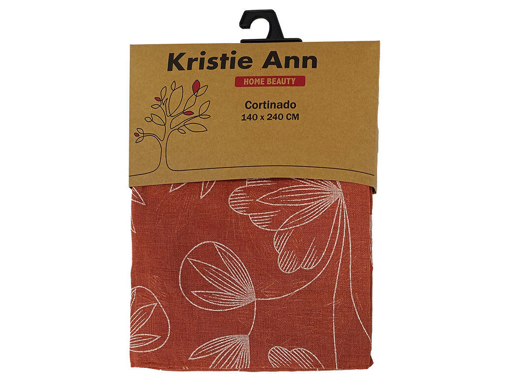 CORTINADO CORAL TIJOLO 140X240 CM