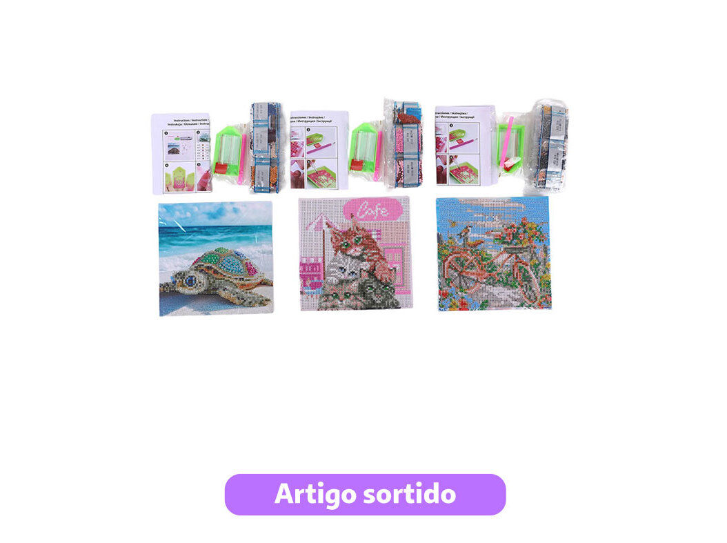 KIT PINTURA DIAMANTE AUCHAN MODELOS SORTIDOS