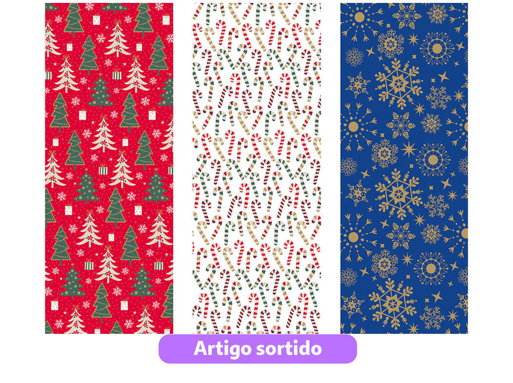 ROLO PAPEL EMBRULHO AUCHAN 10M MODELOS SORTIDOS image number 0