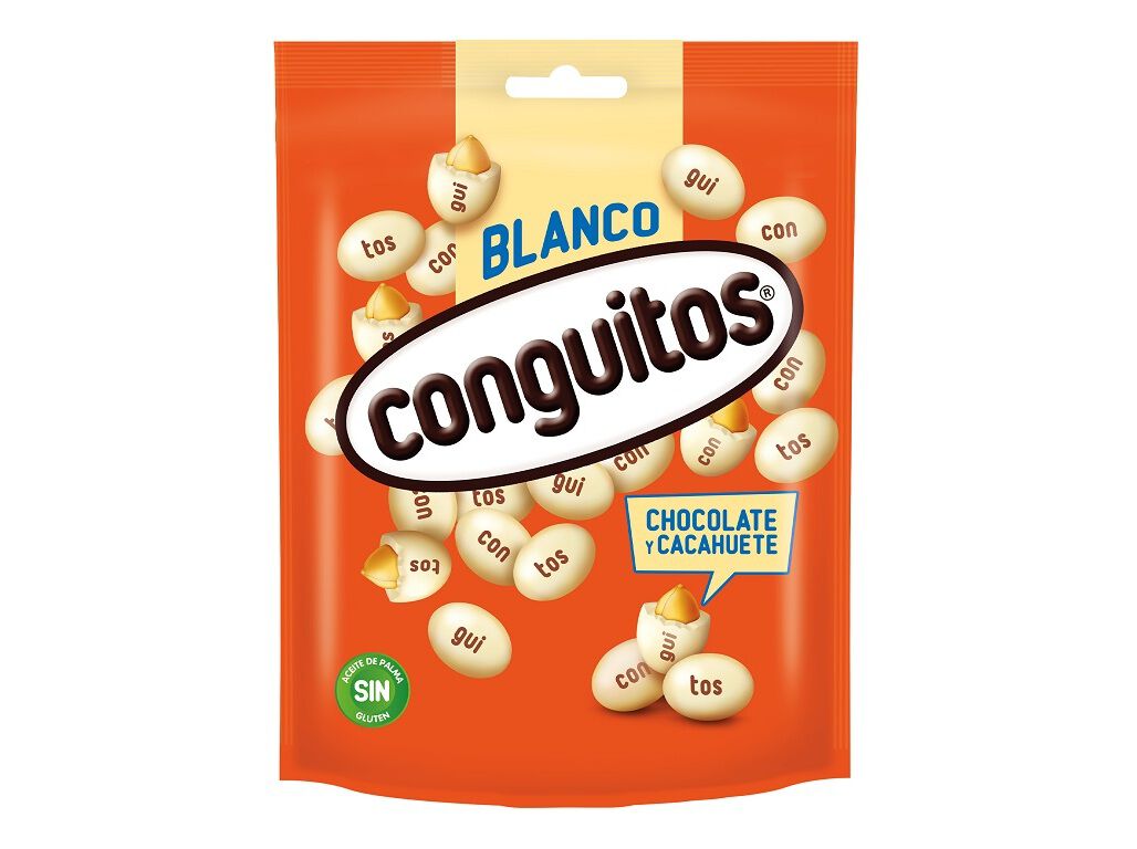 AMENDOIM CONGUITOS LACASA CHOCOLATE BRANCO 200G image number 1