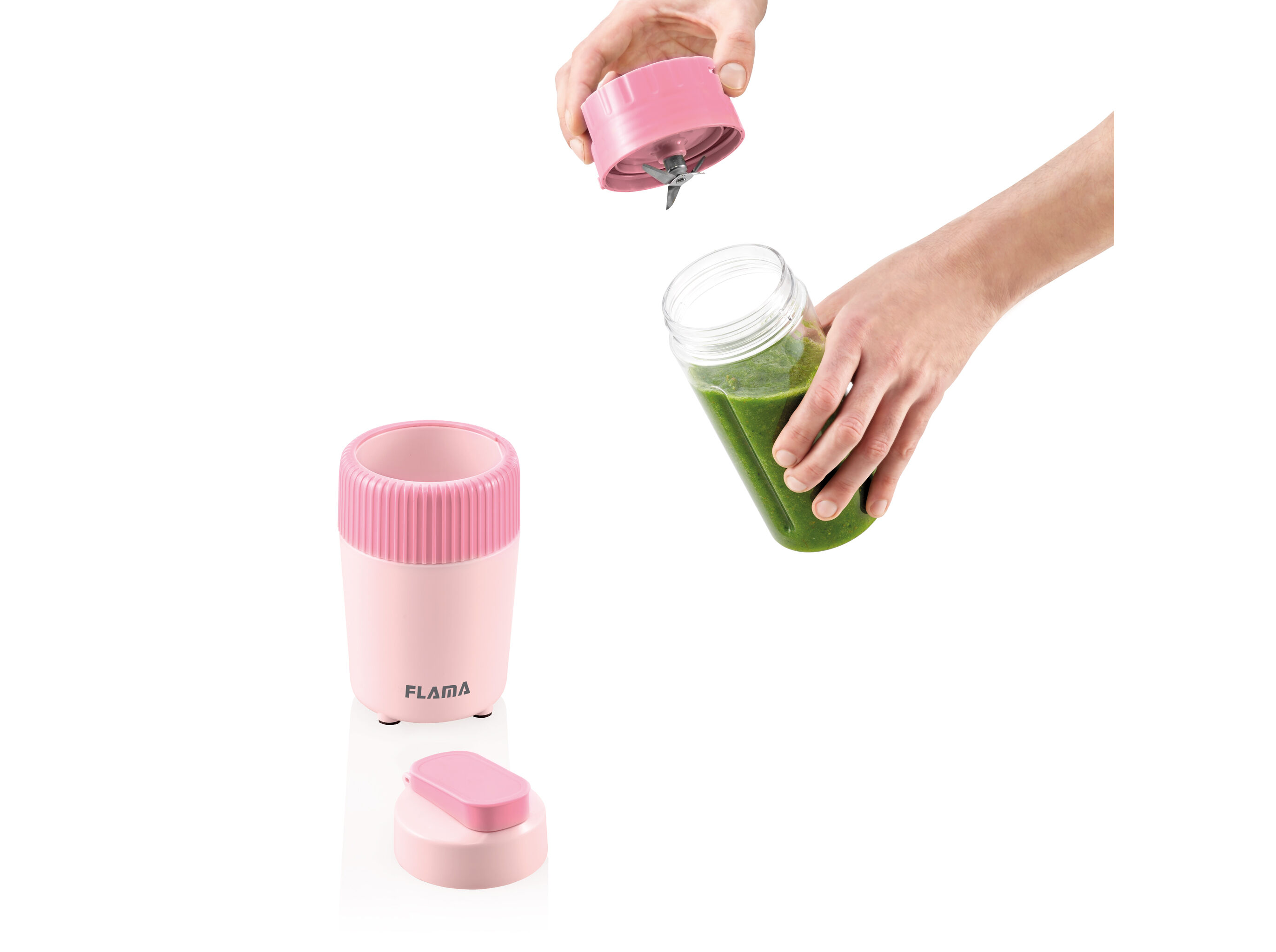 LIQUIDIFICADORA FLAMA 2223FL TO-GO CHERRY PINK 300W 0.6 L image number 6