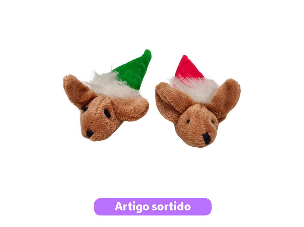 BRINQUEDO PARA GATO MPETS RATINHO NATAL 24CM MODELOS SORTIDOS