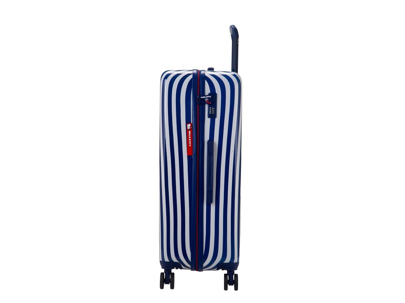 MALA DE VIAGEM GRANDE R&Iacute;GIDA HELLO KITTY NAVY 8 RODAS 75X46X28CM image number 3