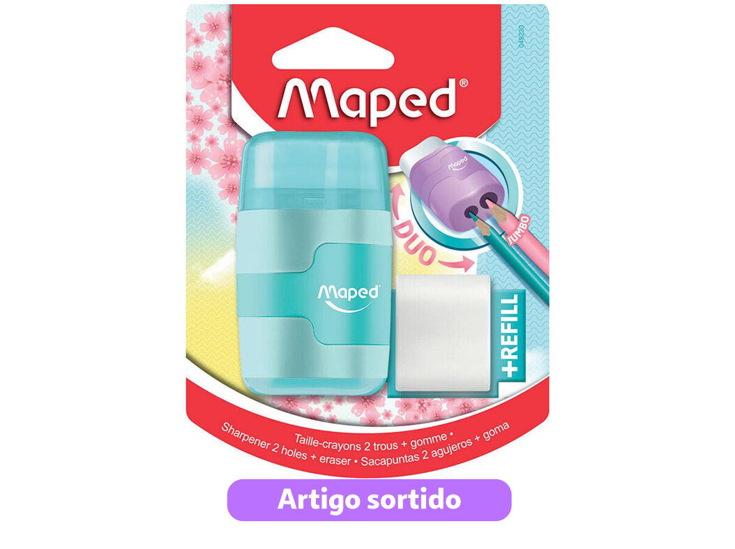 AFIA L&Aacute;PIS + BORRACHA CONNECT DUO PASTEL MAPED CORES SORTIDAS