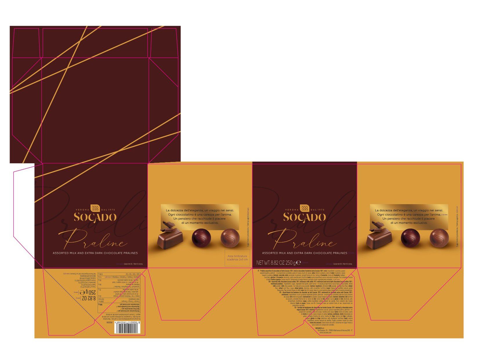 BOMBONS SOCADO LUXURY CHOCOBOX 250G image number 1