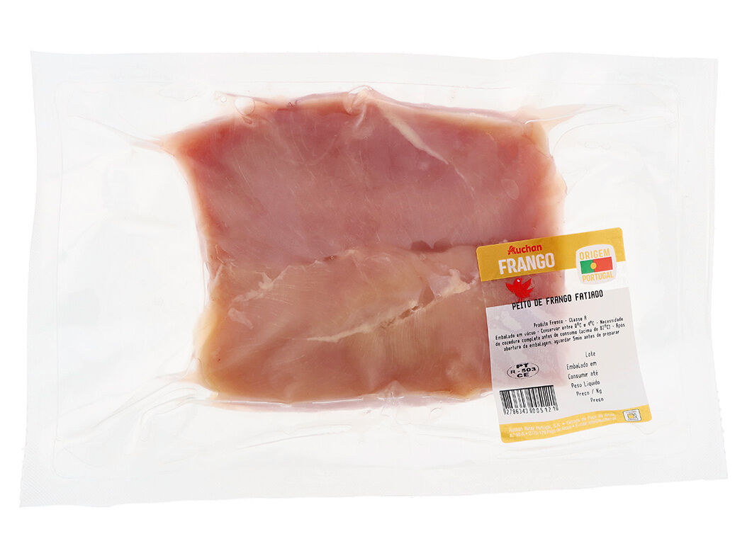 PEITO DE FRANGO FATIADO AUCHAN VACUO KG image number 0