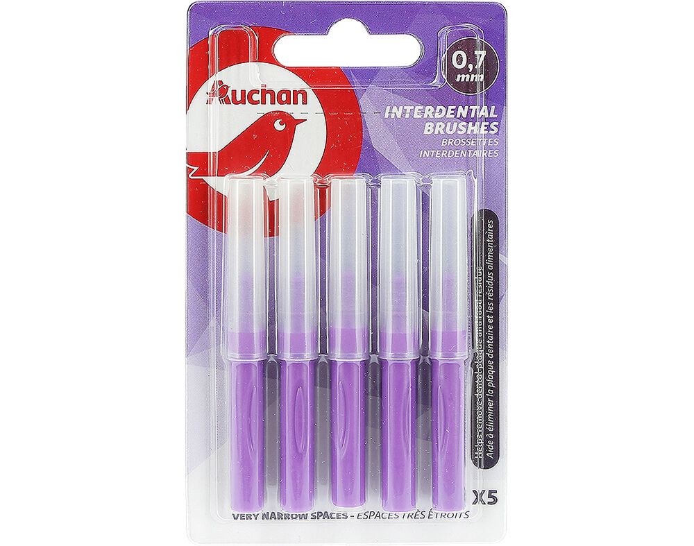 ESCOVAS AUCHAN INTERDENT&Aacute;RIAS NANO 5UN image number 0