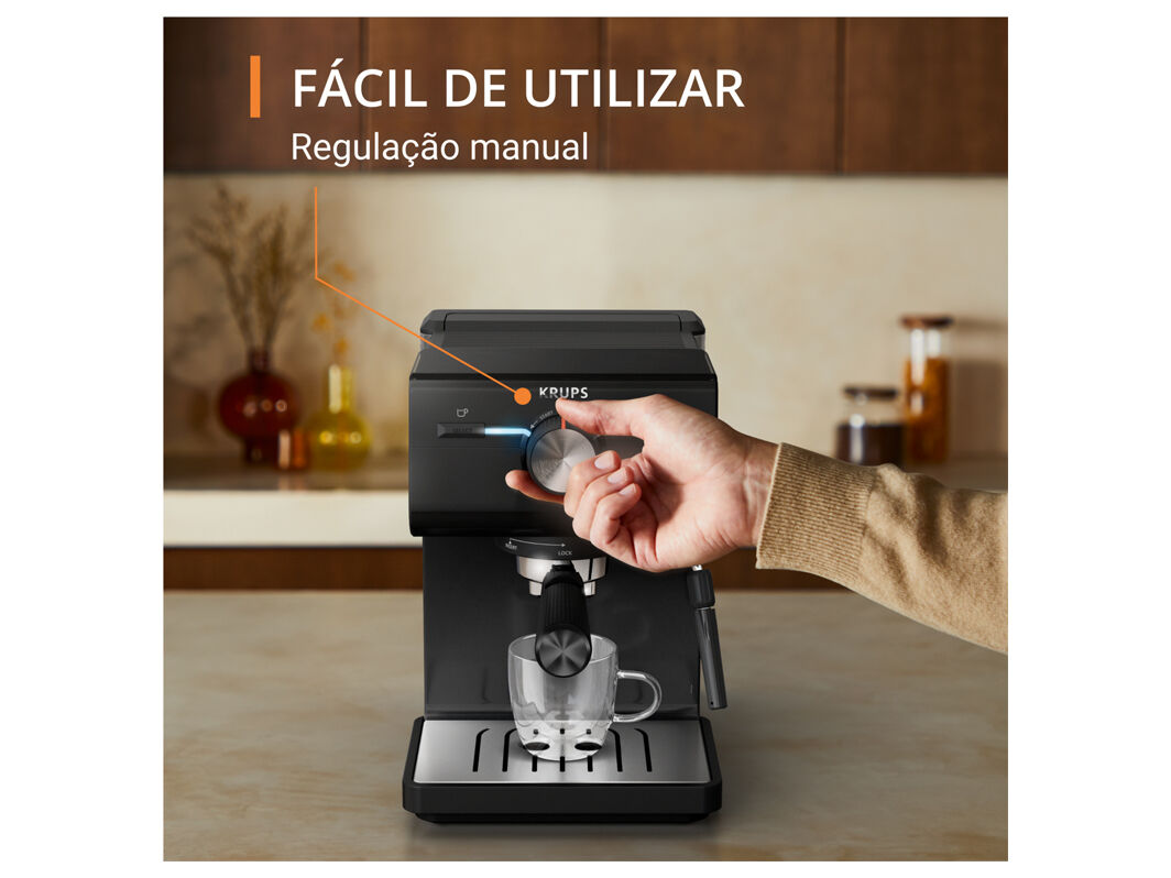 M&Aacute;QUINA DE CAF&Eacute; EXPRESSO MANUAL KRUPS XP381810 AUTHENTIC image number 2