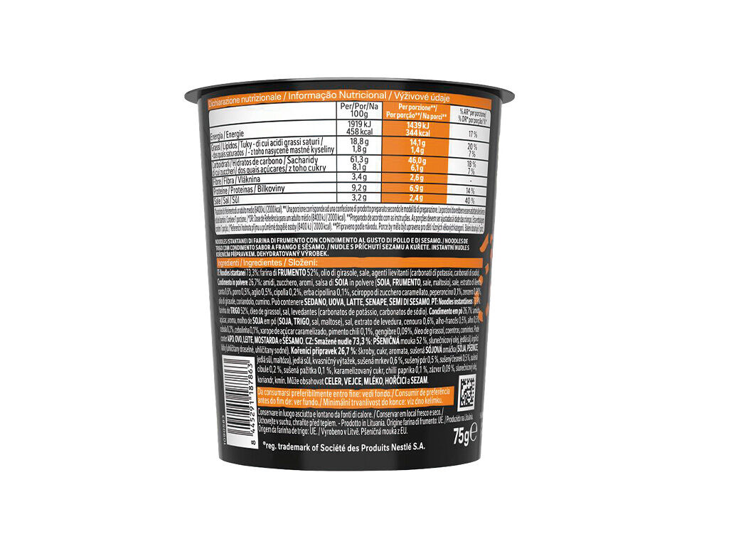 NOODLES MAGGI SAUCY CHICKEN SESAME CUP 75G image number 1