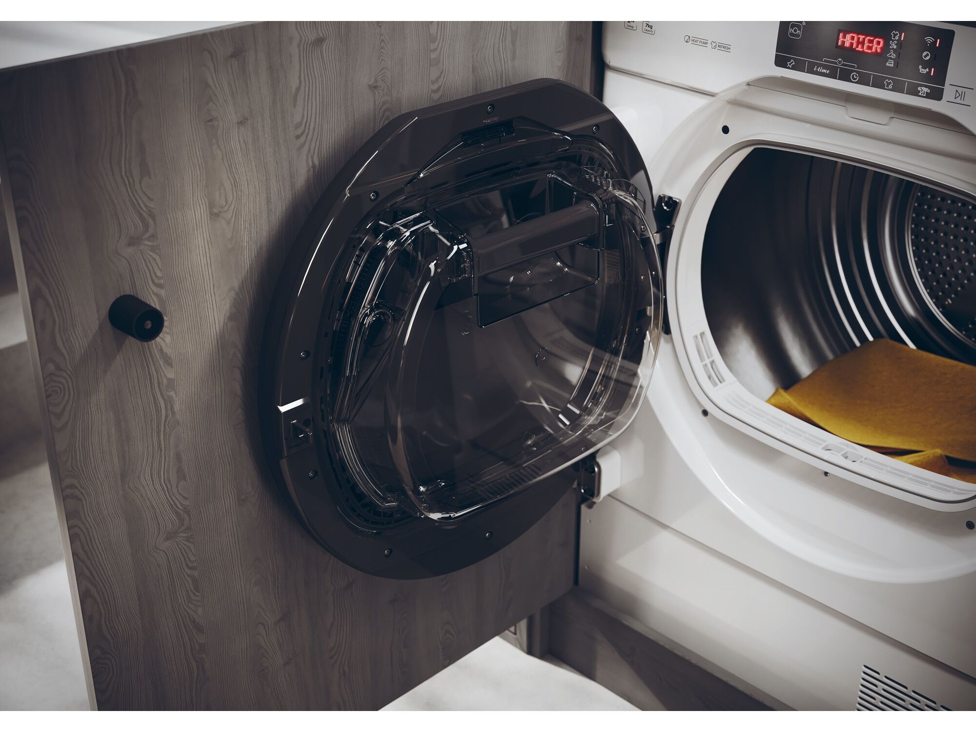 M&Aacute;Q. SECAR ROUPA ENCASTRE HAIER HDBI H7A2TBEX-S E 7KG BC image number 5