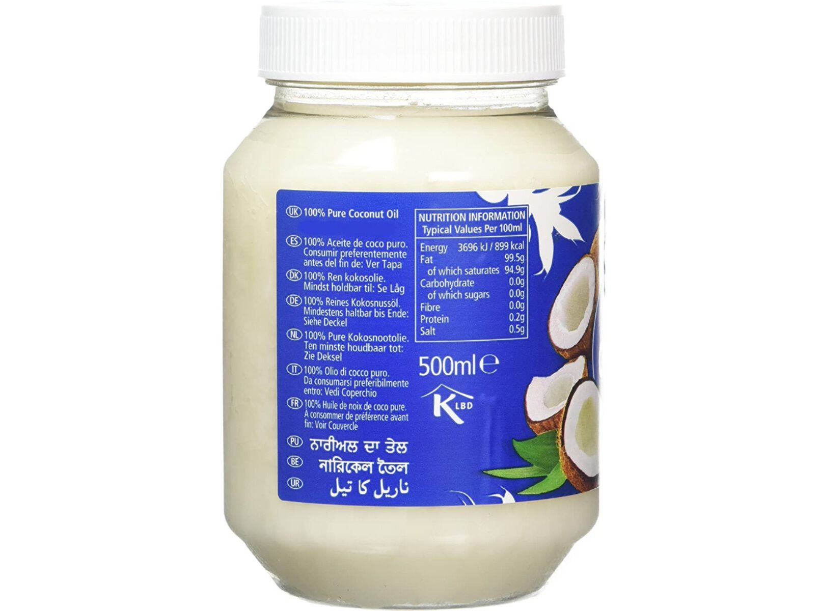 &Oacute;LEO KTC DE COCO 500ML image number 1
