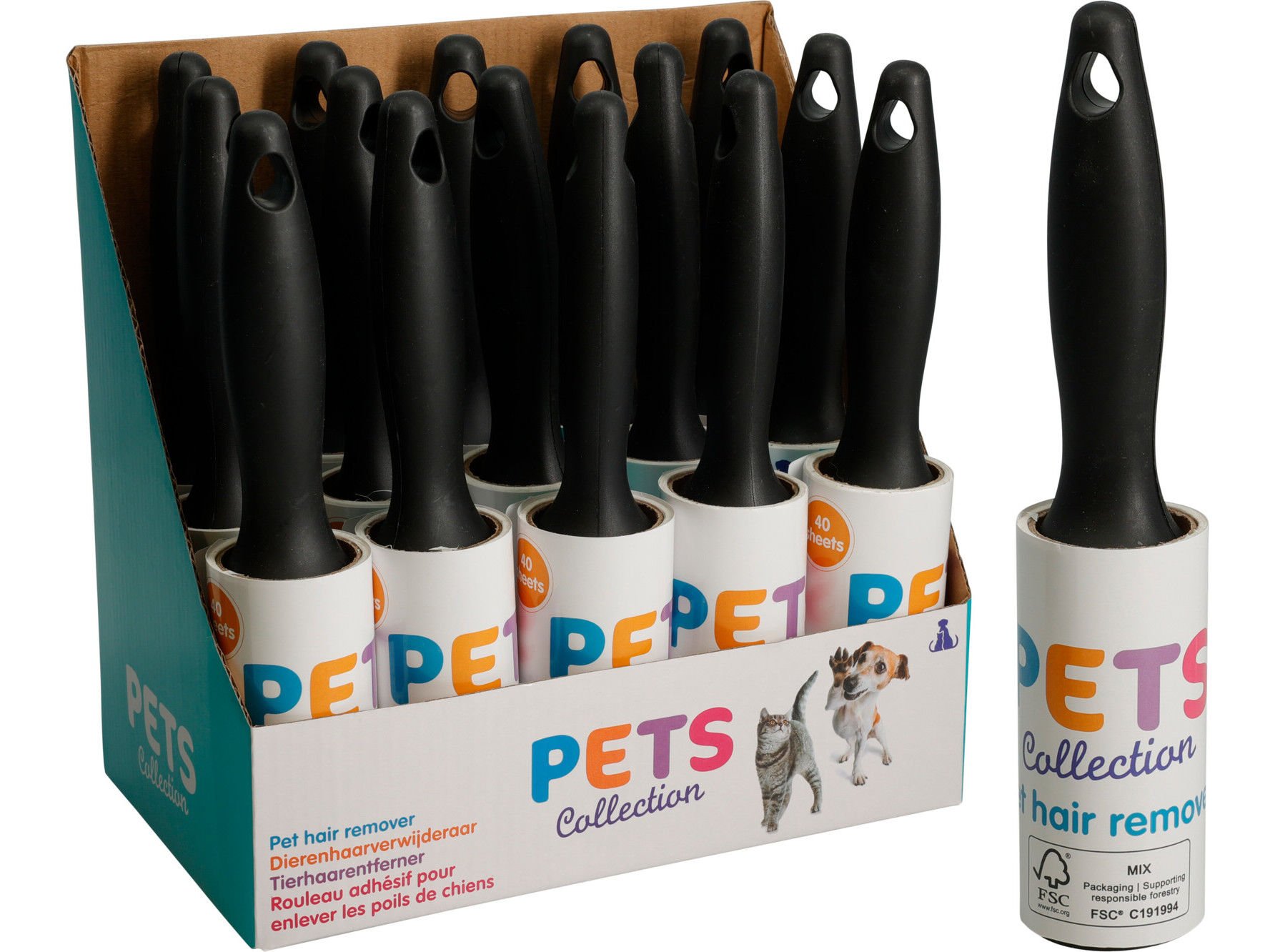 REMOVEDOR PELO DOGS COLLECTION 40 FOLHAS