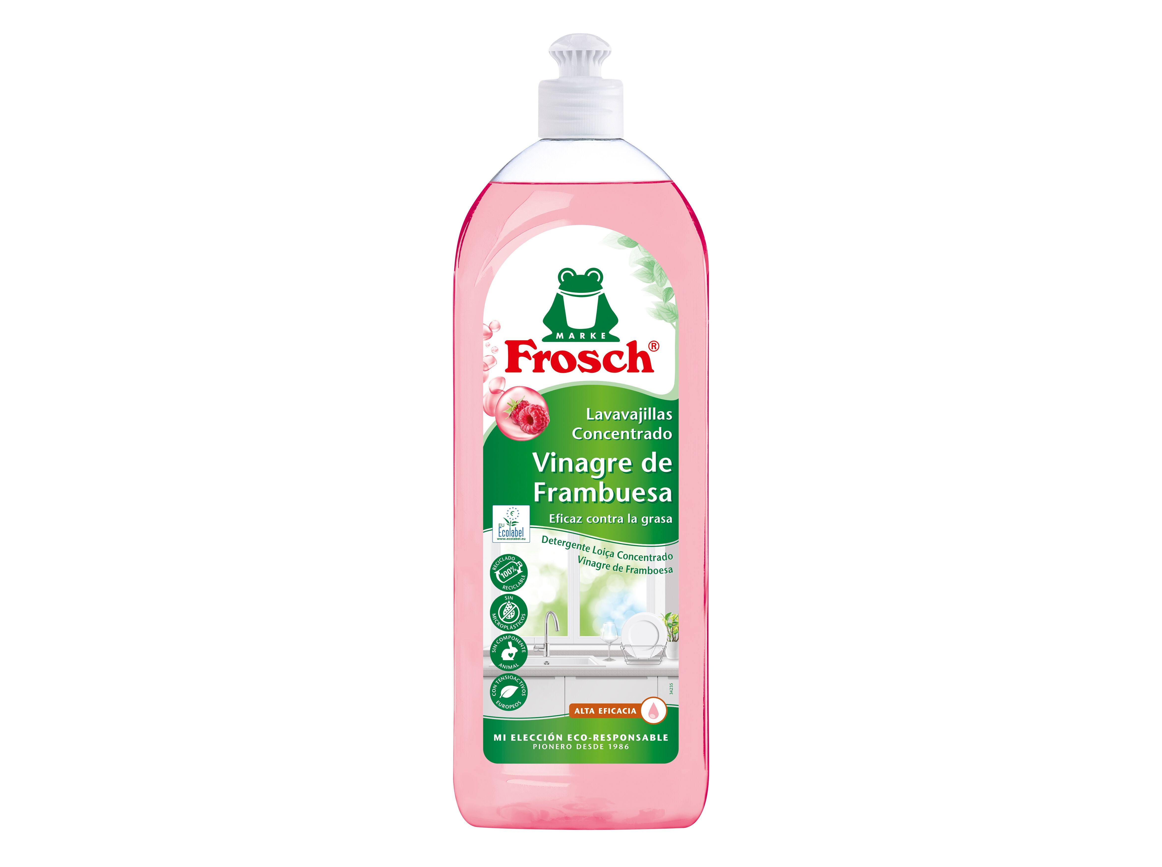 DETERGENTE LOI&Ccedil;A MANUAL ECOLABEL FRAMBOESA FROSCH 750ML
