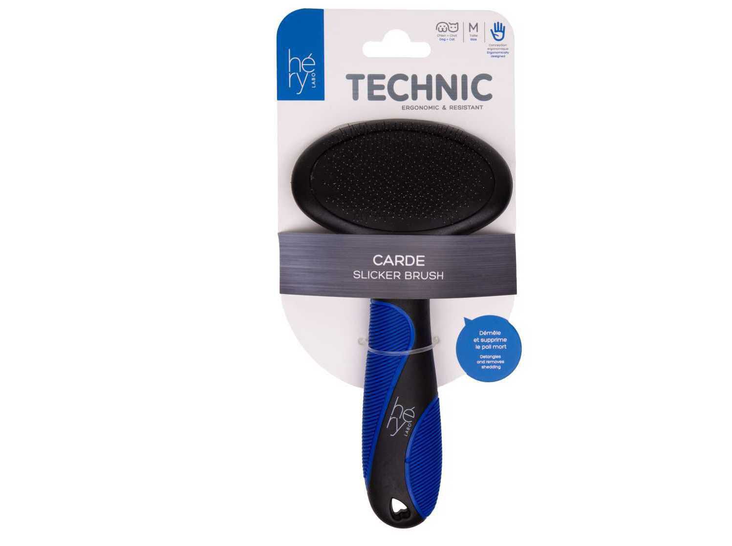 ESCOVA PARA C&Atilde;O E GATO CARDADEIRA H&Eacute;RY TAMANHO M