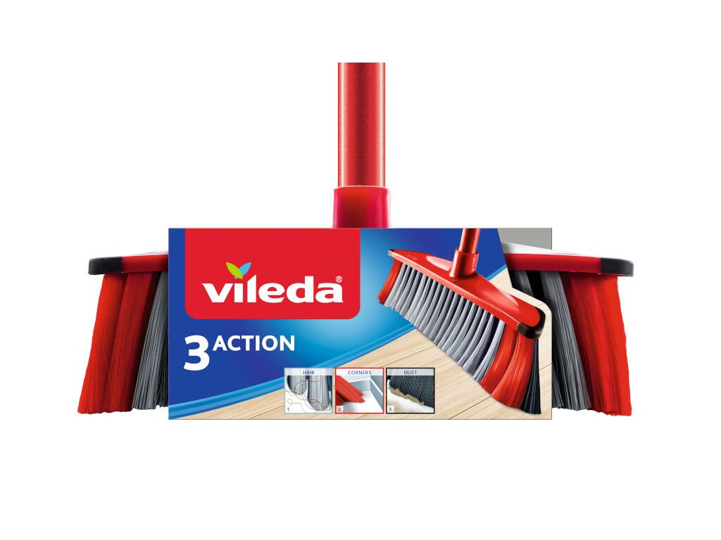 VASSOURA ANTICHOQUE 3 EM 1 COMPLETA VILEDA