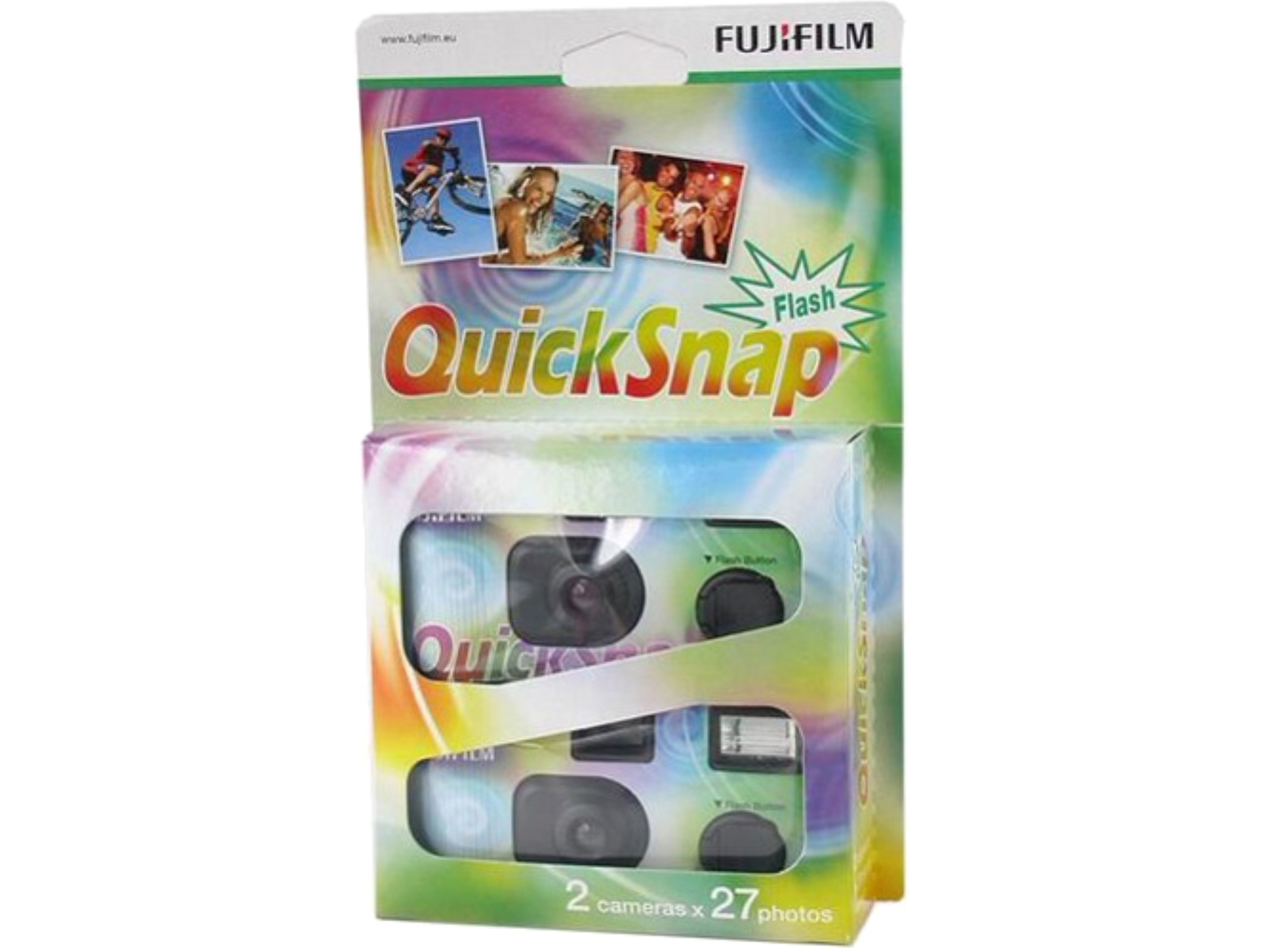 CAMARAS DESCARTAVEIS FUJIFILM QUICKSNAP C/ FLASH 2 X 27 FOTOS