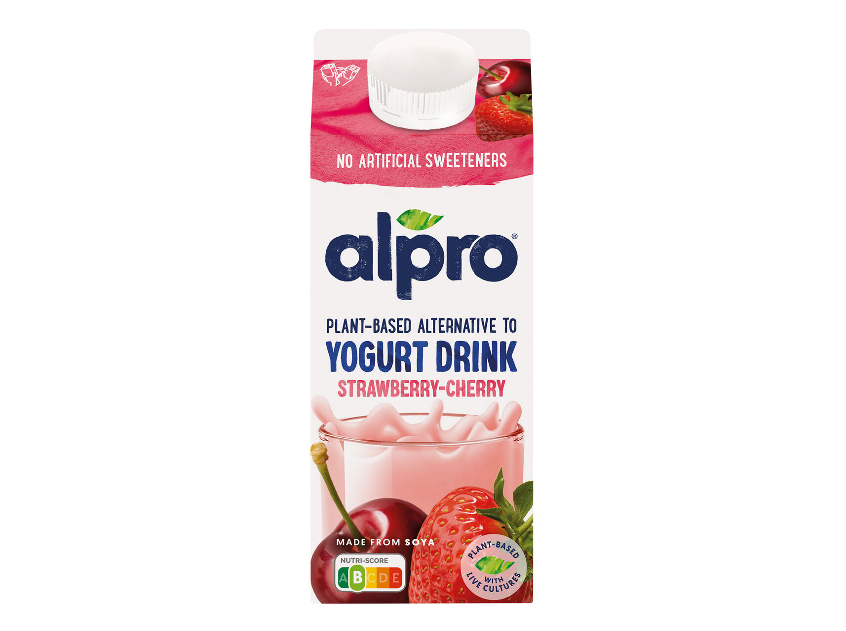 YOFU ALPRO LIQUIDO MORANGO CEREJA 750 ML image number 0
