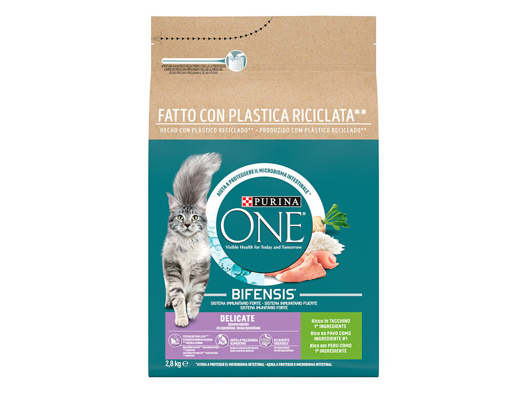 RA&Ccedil;&Atilde;O PARA GATO PURINA ONE DELICATE 2.8KG image number 1