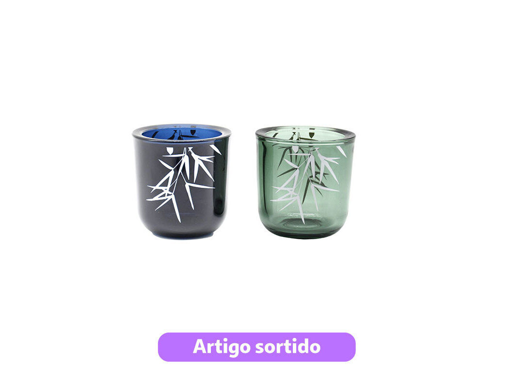 CASTI&Ccedil;AL EM VIDRO ACTUEL 7.5X7.5CM MODELOS SORTIDOS