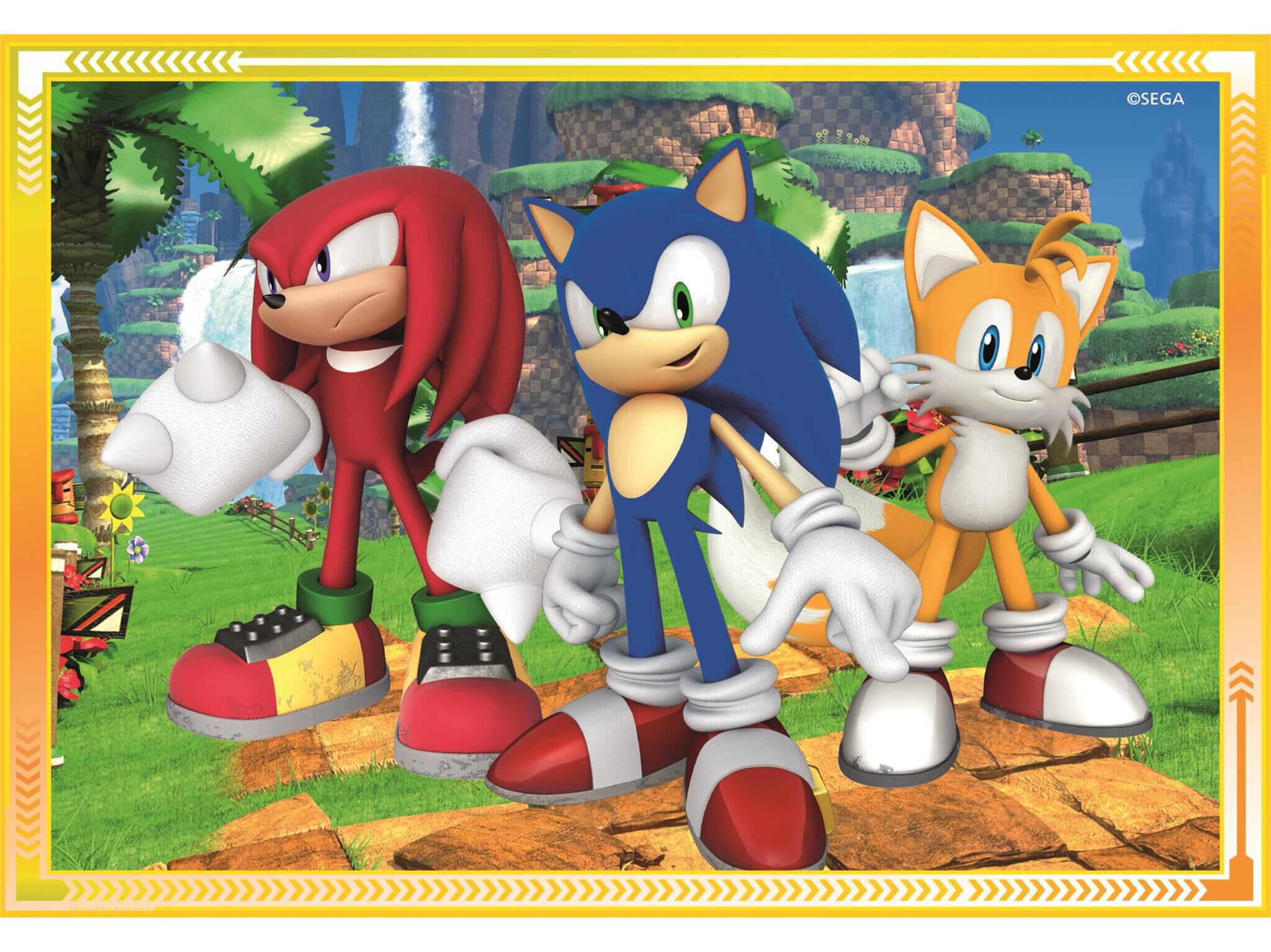 PUZZLE 4 EM 1 CLEMENTONI SONIC image number 1