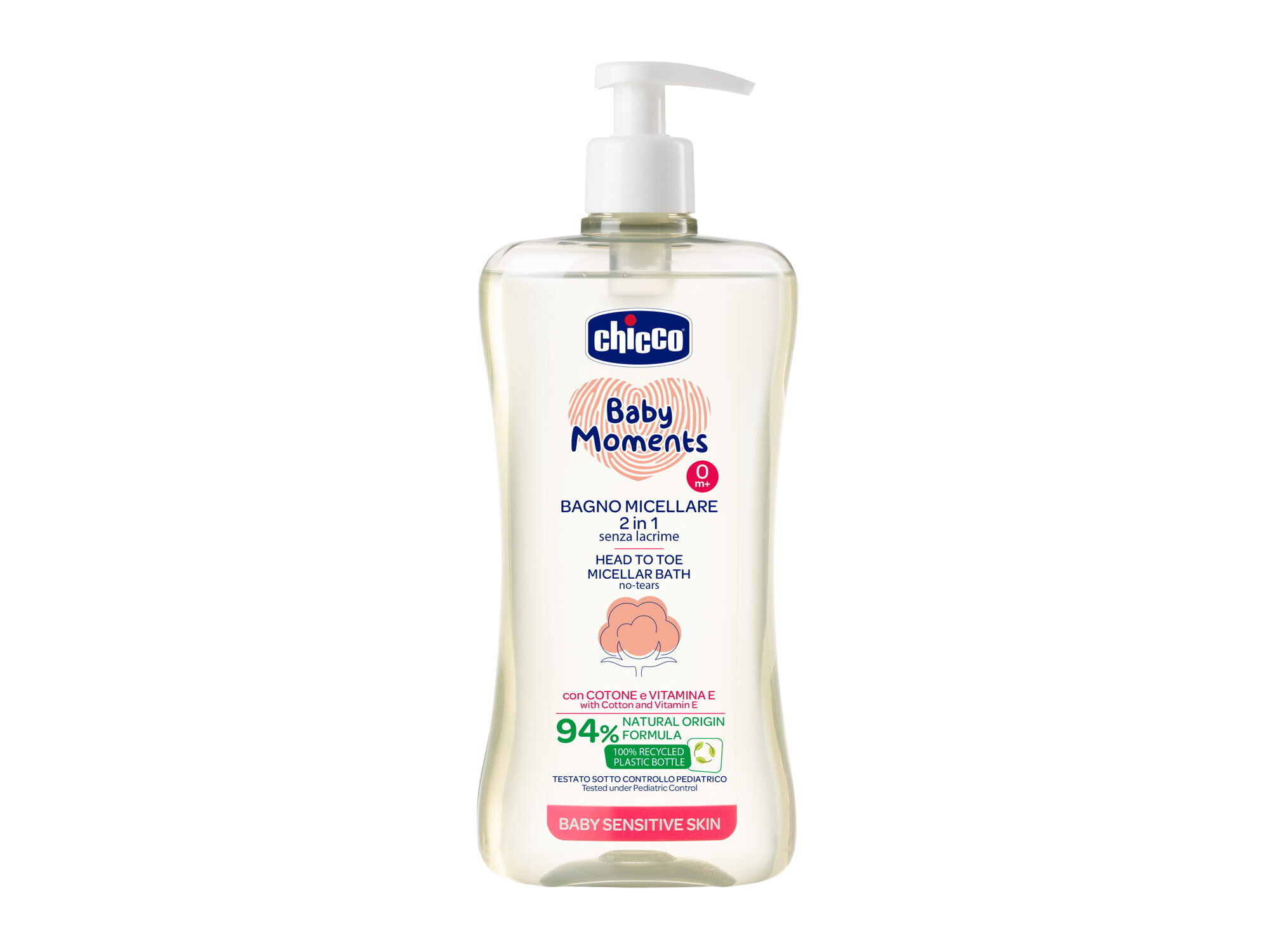 GEL BANHO CHICCO MICELAR PELES SENS&Iacute;VEIS 500ML image number 0