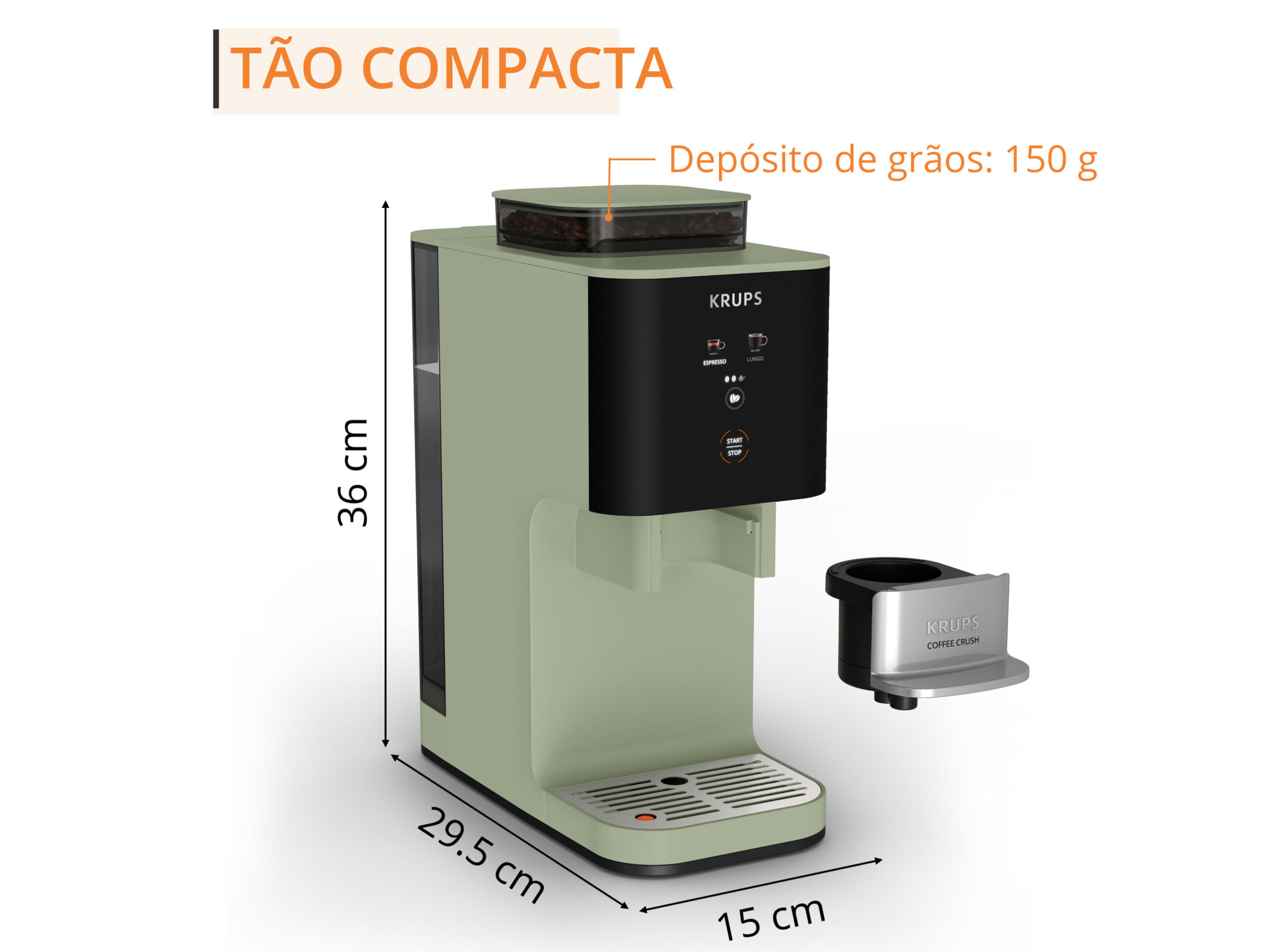 M&Aacute;QUINA CAF&Eacute; EXPRESSO KRUPS SA401LE0 CRUSH LINCHEN image number 5